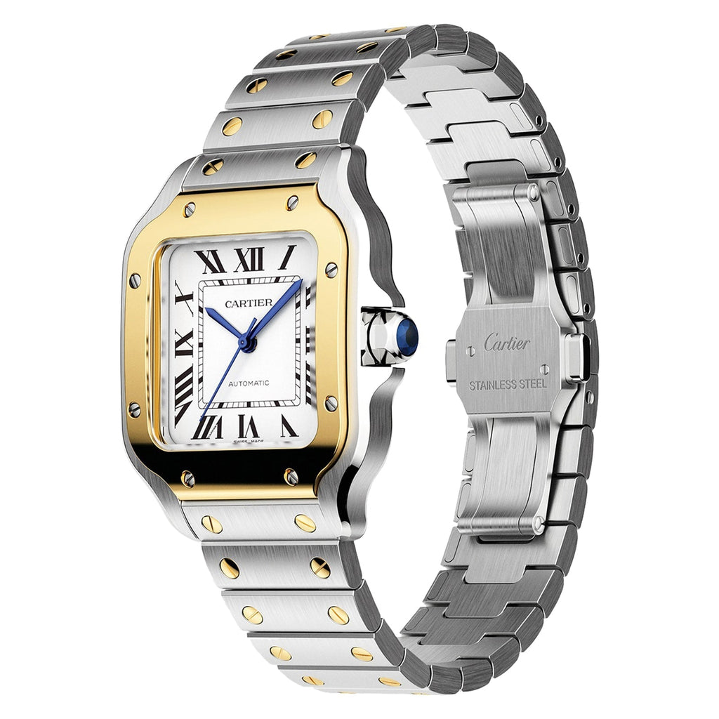 Santos de Cartier | 35mm, Two-Tone Steel & 18K Yellow Gold, Silver Dial