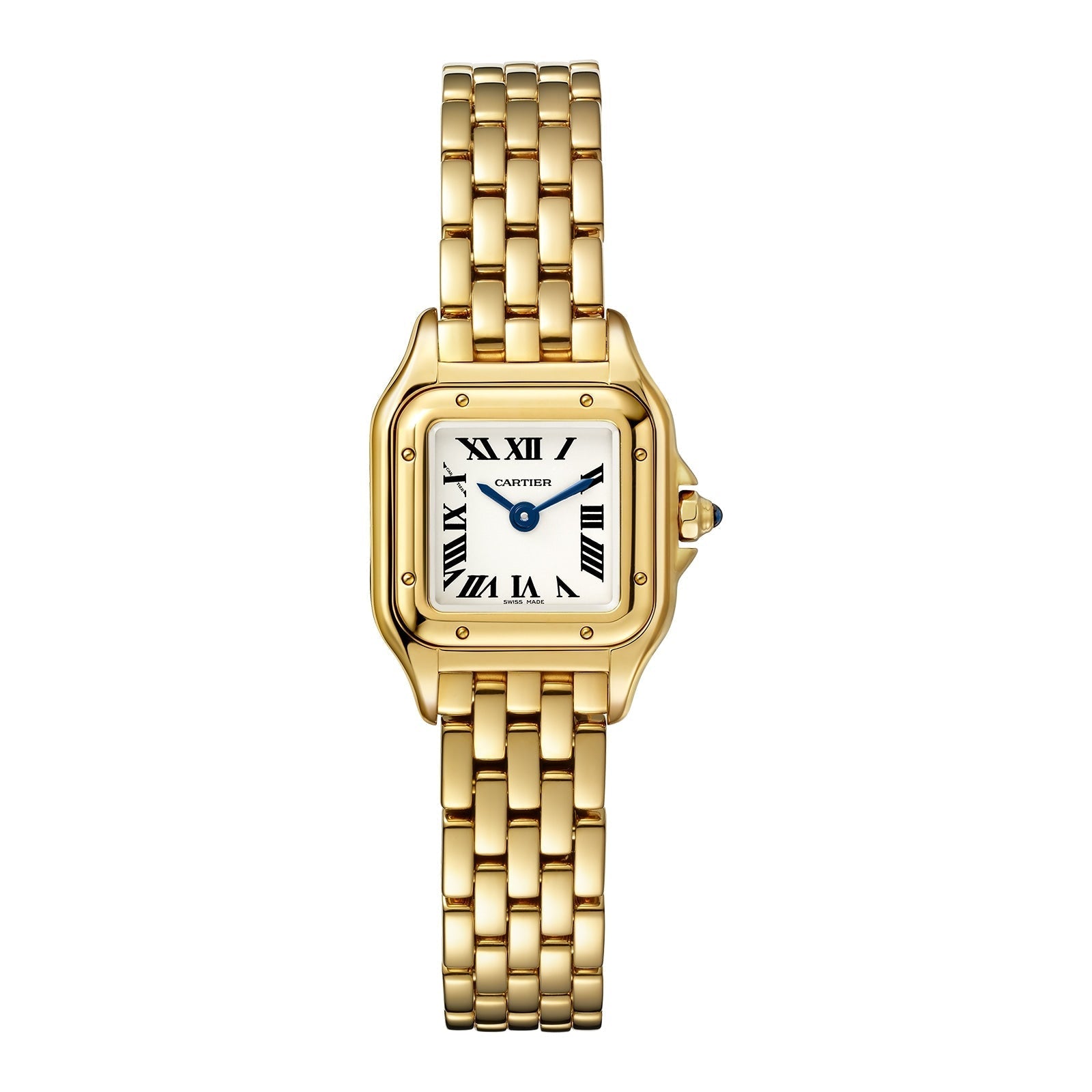 Panthère de Cartier Mini Model | 19mm, 18K Yellow Gold, Silver Dial, Ref. WGPN0016/WGPN0036