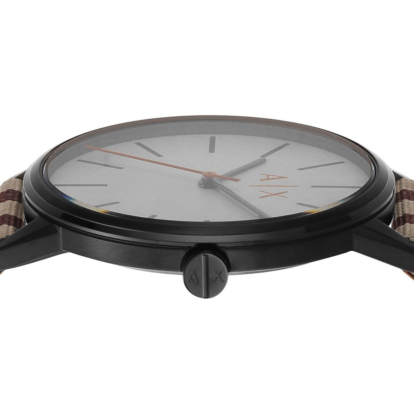 Armani Exchange Cayde AX2722 Men's Analog Watch – Grey Dial with Matching Grey Stainless Steel Strap