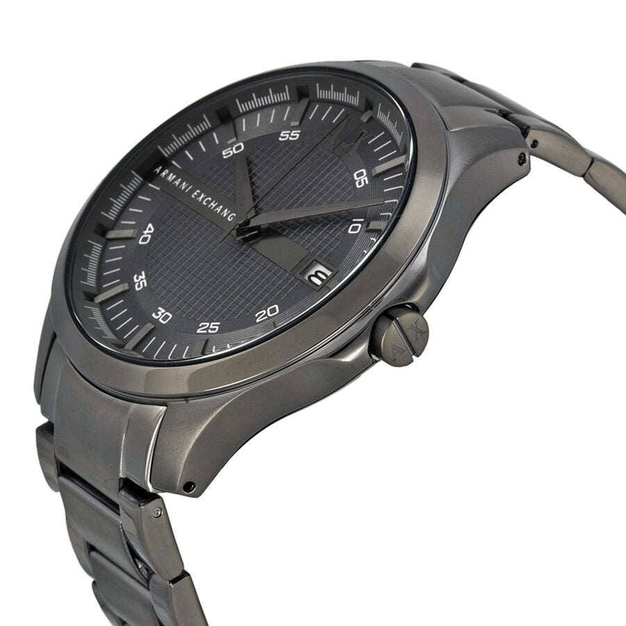 Armani Exchange Hampton AX2135 Men's Chronograph Watch – Grey Dial with Coordinated Grey Stainless Steel Strap