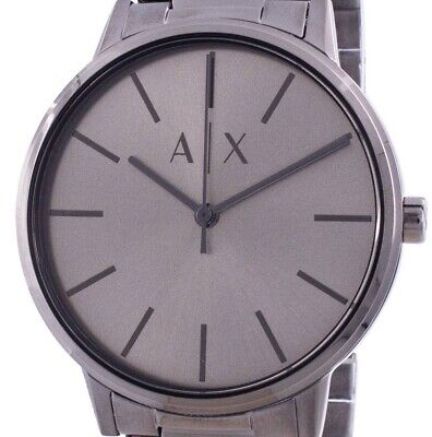 Armani Exchange Cayde AX2722 Men's Analog Watch – Grey Dial with Matching Grey Stainless Steel Strap